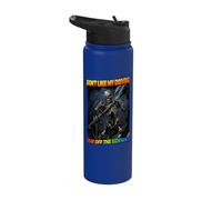 Don't Like My Driving Stay Off The Sidewalk Cringe Skeleton Stainless Steel Insulated Water Bottle