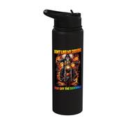 Don't Like My Driving Stay Off The Sidewalk Cringe Skeleton Stainless Steel Insulated Water Bottle