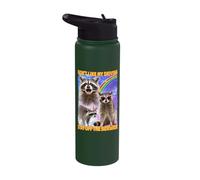 Don't Like My Driving Stay Off The Sidewalk Raccoon Stainless Steel Insulated Water Bottle