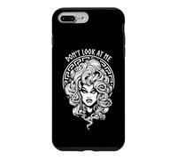 Don't Look At Me Funny Feminist Halloween Goth Medusa Witch Case for iPhone 7 Plus/8 Plus