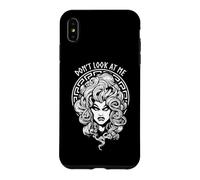 Don't Look At Me Funny Feminist Halloween Goth Medusa Witch Case for iPhone XS Max