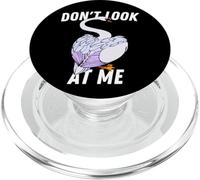 Don't Look at Me Swan Funny White Swan PopSockets PopGrip for MagSafe