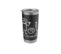 Don't Lose Your Head Man Figures Stainless Steel Insulated Tumbler