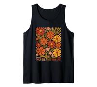 Don't Love Your Job Meme Boho Retro 70s Floral Tank Top
