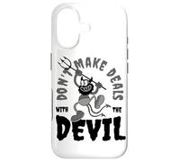 Don't Make Deals with the Devil Cartoon Demon Case for iPhone 17