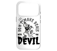 Don't Make Deals with the Devil Cartoon Demon Case for iPhone 17 Pro