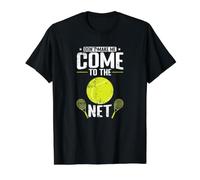 Don't Make Me Come to the Net Value Graphic T-Shirt, Men, Black, L