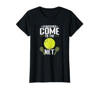 Don't Make Me Come to the Net Value Graphic T-Shirt, Women, Black, XS
