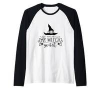 Don't Make Me Flip My Witch Switch Funny Halloween Mom Humor Raglan Baseball Tee