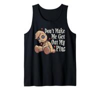 Don't Make Me Get Out My Pins Voodoo Doll Funny Halloween Tank Top