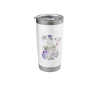 Don't Make Me Go All Voodoo On You Skeleton Mardi Gras Stainless Steel Insulated Tumbler