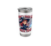 Don't Make Me Hex You Funny Witch Graphic Stainless Steel Insulated Tumbler