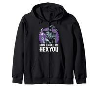 Dont Make Me Hex You Halloween Zip Hoodie
