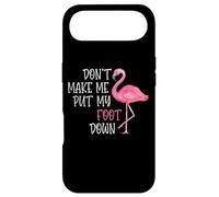 Don't Make Me Put My Foot Down - Funny Pink Flamingo Case for iPhone Air