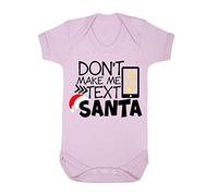Don't Make me Text Santa Baby Grow Vest, 3-6 Months, Pastel Pink