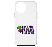 Don't Make Me Throw A Beet Down! Vegan, Animals, Vegetarian Case for iPhone 12 mini
