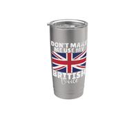 Dont Make me use My British Voice British Stainless Steel Insulated Tumbler