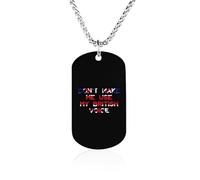 Don't Make Me Use My British Voice Fashion Pendant Necklace Chain Personalized Graphic Jewellery