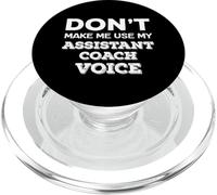 Don't Make Me Use My Coach Voice Sports Humor PopSockets PopGrip for MagSafe