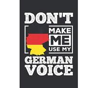 Don't Make Me Use My German Voice (Recipe Cookbook Journal): Christmas Gift For Teachers Appreciation, Journal Recipe Book