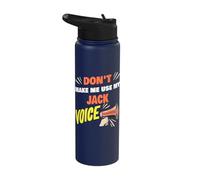 Don't Make Me Use My Jack Voice Funny Jack Name Saying Stainless Steel Insulated Water Bottle