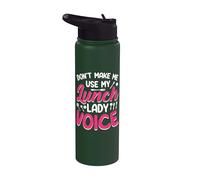 Don't Make Me Use My Lunch Lady Voice Stainless Steel Insulated Water Bottle