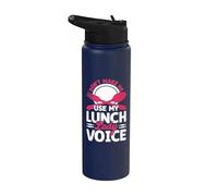 Don't Make Me Use My Lunch Lady Voice Stainless Steel Insulated Water Bottle