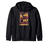 Don't Make Me Use My Prayer Hands Church Faith Believer Zip Hoodie