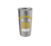 Don't Make Me Use My Spin Instructor Voice | Spin Class Coach Stainless Steel Insulated Tumbler