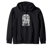 Don't Make Me Use My Trini Voice - Trinidad & Tobago Zip Hoodie