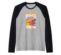 Dont Make Me Use My Ukulele Voice Funny Musician Raglan Baseball Tee