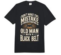 Don't Make The Mistake Underestimating Old Man Black Belt Comfort Colors Adult Heavyweight T-Shirt