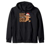 Don't Make This Ginger Snap Baker Gingerbread Christmas Zip Hoodie