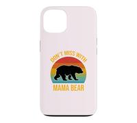 Don't Mess with Mama Bear Retro Mom Mother's Day Mommy Bear Case for iPhone 13