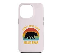 Don't Mess with Mama Bear Retro Mom Mother's Day Mommy Bear Case for iPhone 13 Pro