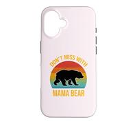 Don't Mess with Mama Bear Retro Mom Mother's Day Mommy Bear Case for iPhone 16