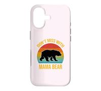Don't Mess with Mama Bear Retro Mom Mother's Day Mommy Bear Case for iPhone 17