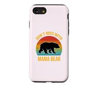 Don't Mess with Mama Bear Retro Mom Mother's Day Mommy Bear Case for iPhone SE (2020) / 7/8