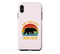 Don't Mess with Mama Bear Retro Mom Mother's Day Mommy Bear Case for iPhone XS Max