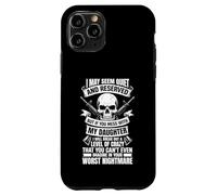 Dont mess with my daughter dad mom skull mothers fathers day Case for iPhone 11 Pro