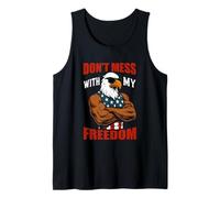 Don't Mess With My Freedom Eagle Power Tank Top