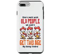 Don't Mess With Old People Funny Chicken Quote Case for iPhone 7 Plus/8 Plus