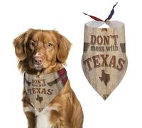 Don't Mess with Texas And The Lone Star State Dog Bandanas Puppy Cat Kerchief Scarf Pet Triangle Bandana for Christmas