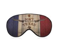 Don't Mess with Texas and The Lone Star State Sleep Eye Mask Sleeping Light Blocking Cover Night Blindfold for Travel Nap