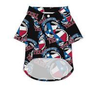 Don't Mess With Texas Dog Shirt for Dogs & Cats Breathable Short Sleeve Pet T-Shirt Lightweight Dog Summer Tops XL