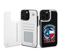 Don't Mess With Texas Mobile Phone Flip Cases Compatible with iPhone 15/15 Plus/15 Pro/15 Pro Max Anti-Scratch Covers