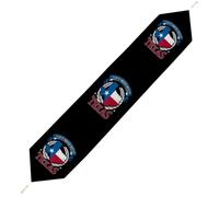 Don't Mess With Texas Table Runner Washable Plush Decor for Wedding Farmhouse Kitchen Coffee Tables