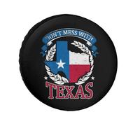 Don't Mess With Texas Universal Spare Tire Cover Waterproof Wheel Protection Cover for Trailer Truck RV
