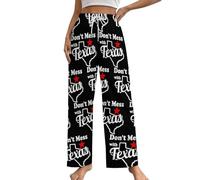 Don't Mess With Texas Women's Pajama Lounge Pants Sleep Bottoms with Pockets Pj Sleepwear 5XL