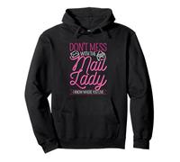 Don't mess with the mail lady - I know where you live Pullover Hoodie